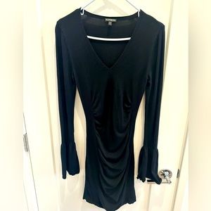 Express fitted black dress, size Small